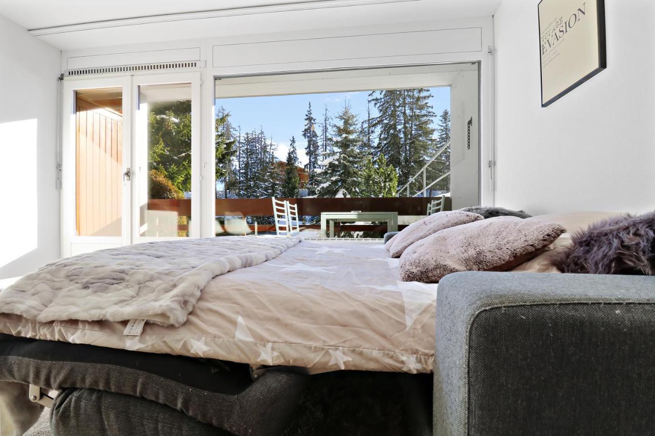 Appartement Cosy Et Renove Au Coeur De La Station Crans-Montana Luaran gambar