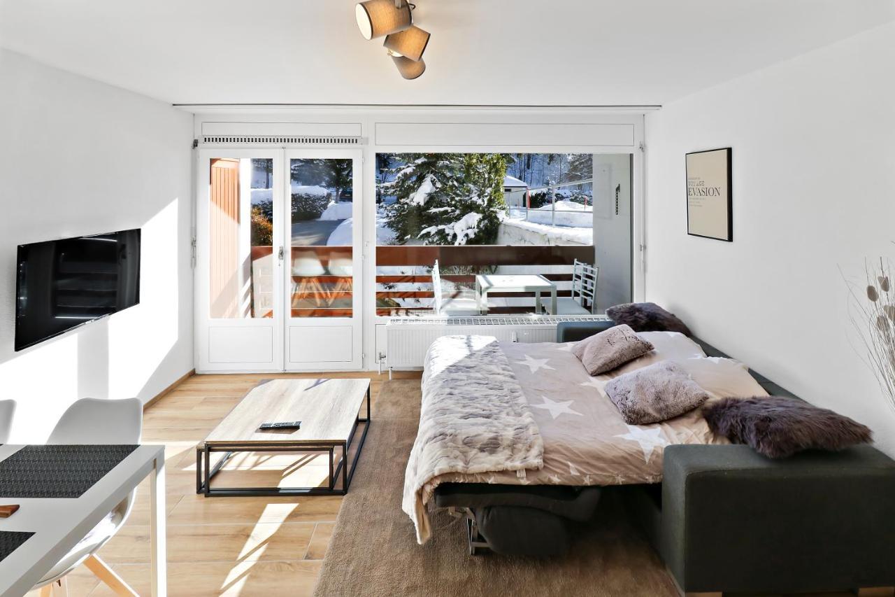 Appartement Cosy Et Renove Au Coeur De La Station Crans-Montana Luaran gambar
